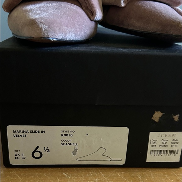 J. Crew Women's Velvet Bow Mules - Mauve - Picture 4 of 5